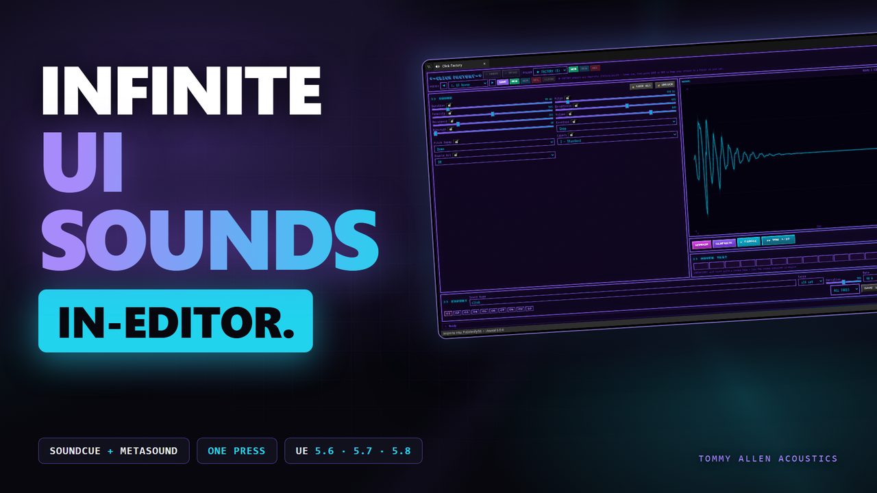 Click Factory in the Unreal Editor